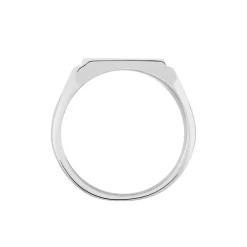 Chevalière Matthieu Argent Blanc-Histoire d'Or