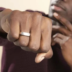 Chevalière Michel Argent Blanc Oxyde De Zirconium-Histoire d'Or Outlet