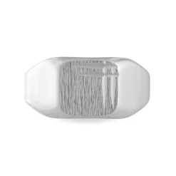 Histoire d'Or Chevalière Nahel Argent Blanc