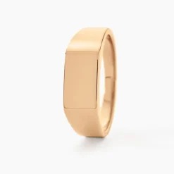 Histoire d'Or Chevalière Plaqué Or Jaune Alfonso