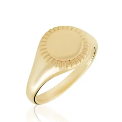 Chevalière Plaqué Or Jaune Louie-Histoire d'Or Outlet