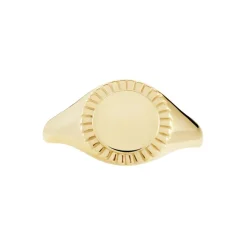 Chevalière Plaqué Or Jaune Louie-Histoire d'Or Outlet