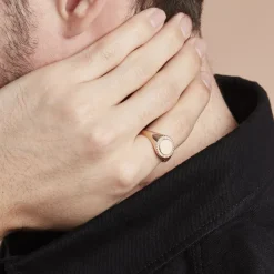 Chevalière Plaqué Or Jaune Louie-Histoire d'Or Outlet