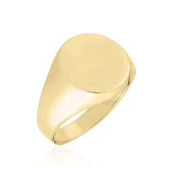 Histoire d'Or Chevalière Plaqué Or Jaune Aureliano