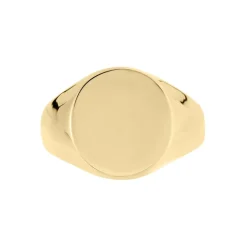 Histoire d'Or Chevalière Plaqué Or Jaune Aureliano