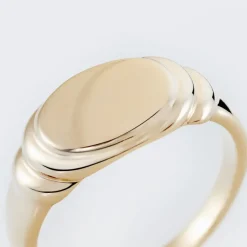 Chevalière Plaqué Or Jaune Eliseo-Histoire d'Or Clearance