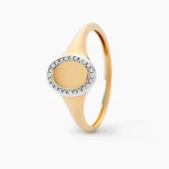 Chevalière Promesse Pour L'eternite Or Jaune Diamant-Histoire d'Or