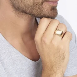 Histoire d'Or Chevalière Zoey Plaqué Or Jaune