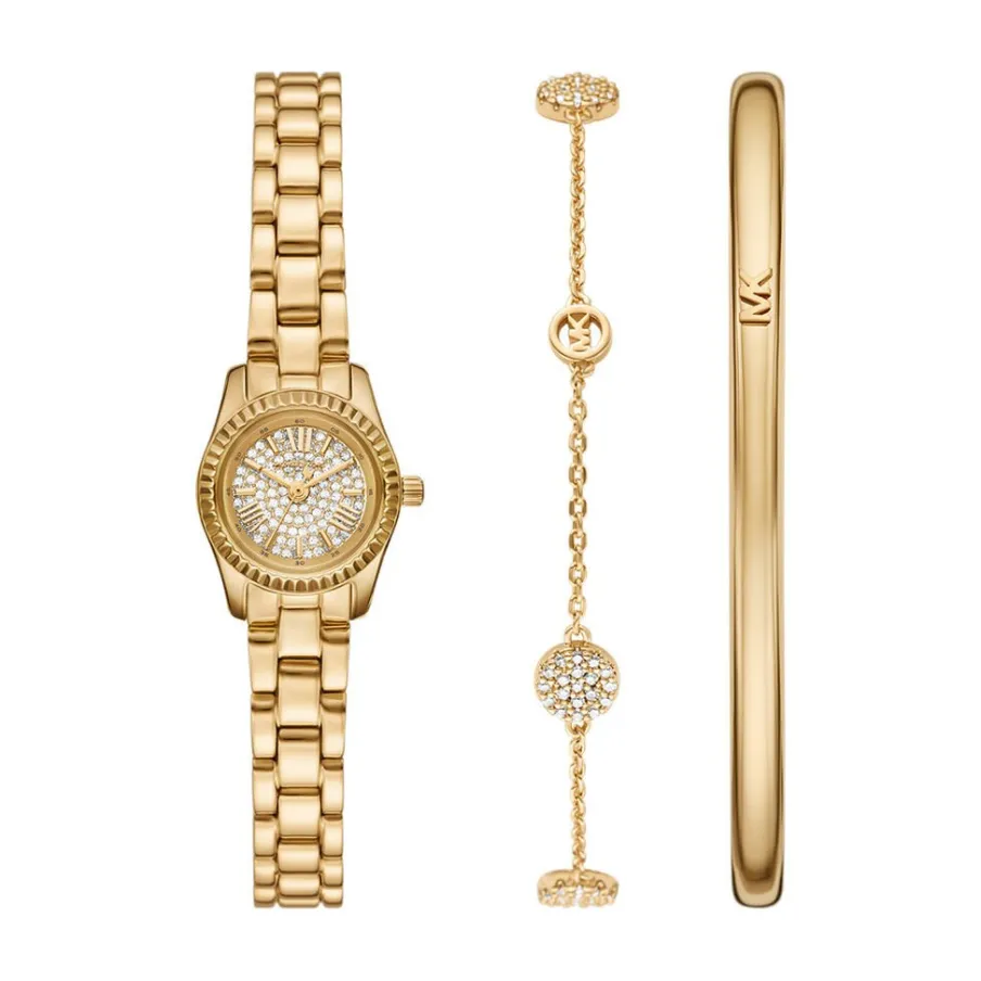 MICHAEL KORS Coffret De Montre Micro Lexington Doré