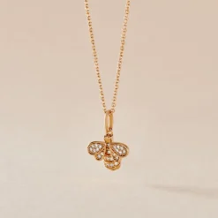 Histoire d'Or Collier Abelha Plaqué Or Jaune Oxyde De Zirconium