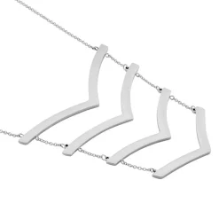 Collier Abid Acier Blanc-Histoire d'Or New