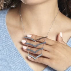 Collier Abid Acier Blanc-Histoire d'Or New