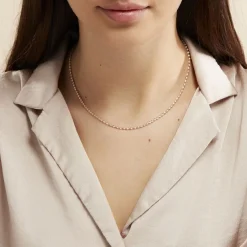 Collier Abie Torsade Argent Bicolore-Histoire d'Or Hot