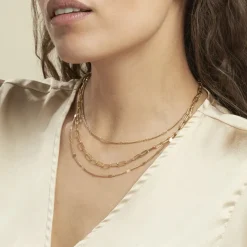 Histoire d'Or Collier Abiel Acier Doré