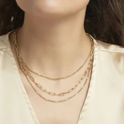 Histoire d'Or Collier Abiel Acier Doré