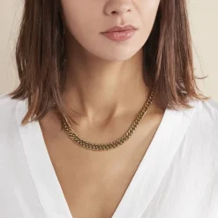 Histoire d'Or Collier Acier Doré Jonie