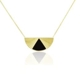 Histoire d'Or Collier Acier Dore Sunshine