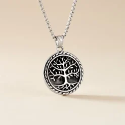 Histoire d'Or Collier Acier Vieillit Ron