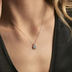 Collier Adrienne Or Blanc Oxyde De Zirconium-Histoire d'Or Discount