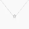 Histoire d'Or Collier Aella Argent Blanc