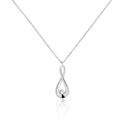 Histoire d'Or Collier Aelys Acier Blanc