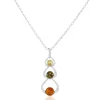 Histoire d'Or Collier Agneta Argent Blanc Ambre