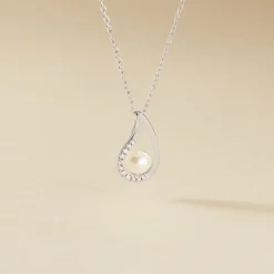 Histoire d'Or Collier Akiko Argent Blanc Perle De Culture Et Oxyde De Zirconium