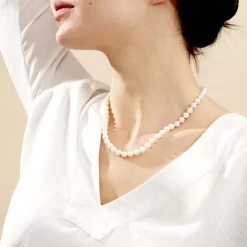 Histoire d'Or Collier Akoya Or Jaune Perle De Culture D'akoya