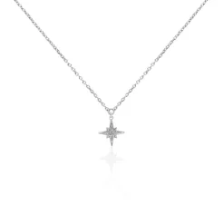 Histoire d'Or Collier Alcyone Argent Blanc