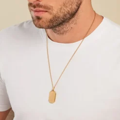 Histoire d'Or Collier Alessio Acier Jaune