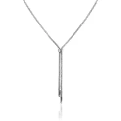 Histoire d'Or Collier Aleyna Maille Popcorn Acier Blanc