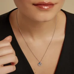 Histoire d'Or Collier Alvie Argent Blanc Turquoise