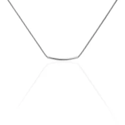 Histoire d'Or Collier Amadeo Maille Popcorn Acier Blanc