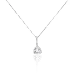 Histoire d'Or Collier Amantine Argent Blanc Oxyde De Zirconium