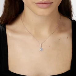 Histoire d'Or Collier Amantine Argent Blanc Oxyde De Zirconium