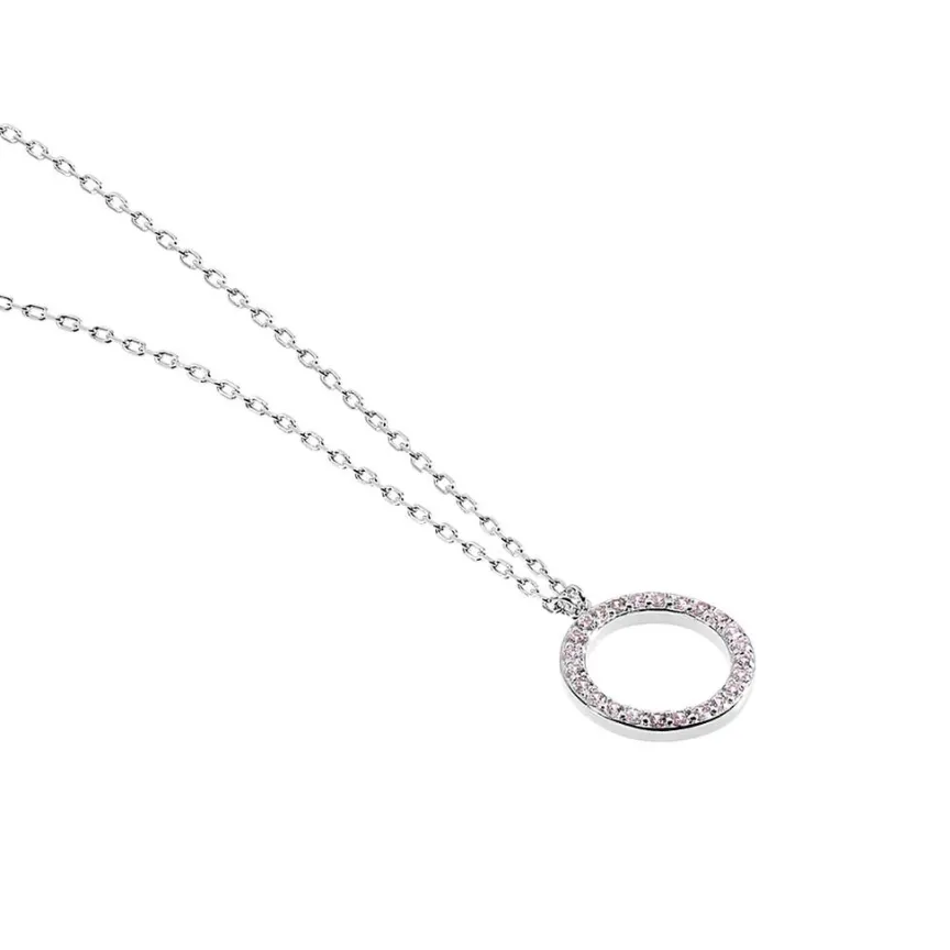 Collier Ambroisie Argent Blanc Oxyde De Zirconium-Histoire d'Or Clearance
