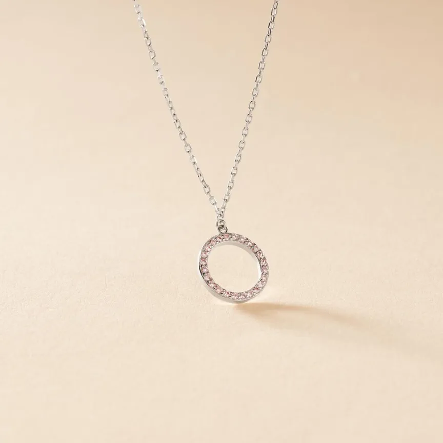 Collier Ambroisie Argent Blanc Oxyde De Zirconium-Histoire d'Or Clearance