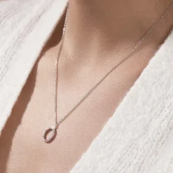 Collier Ambroisie Argent Blanc Oxyde De Zirconium-Histoire d'Or Clearance