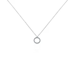 Histoire d'Or Collier Ambroisie Argent Blanc Oxyde De Zirconium