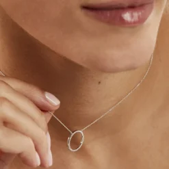 Collier Amene Or Blanc Diamant-Histoire d'Or Discount