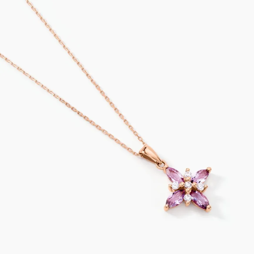 Collier Anabele Or Rose Amethyste Oxyde-Histoire d'Or Best