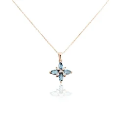 Histoire d'Or Collier Anabele Or Rose Topaze Oxyde