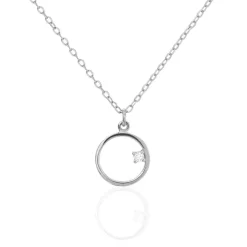 Collier Anas Argent Blanc Oxyde De Zirconium-Histoire d'Or Discount
