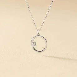 Collier Anas Argent Blanc Oxyde De Zirconium-Histoire d'Or Discount