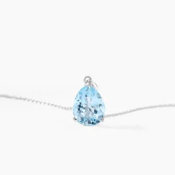 Histoire d'Or Collier Anesa Or Blanc Topaze