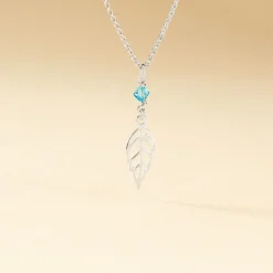 Histoire d'Or Collier Angelika Argent Blanc Pierre De Synthese