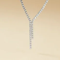 Histoire d'Or Collier Anthia Argent Blanc Oxyde De Zirconium