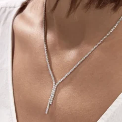 Histoire d'Or Collier Anthia Argent Blanc Oxyde De Zirconium