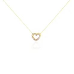 Collier Anthime Or Tricolore Oxydes De Zirconium-Histoire d'Or Best