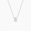 Histoire d'Or Collier Antho Argent Blanc